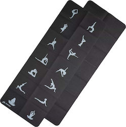 Martes Pilatesmatte Schwarz (183 x 61 x 0,3 cm)