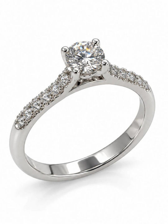 Mar & Co Diamonds Солитер от Бяло Злато 14K с Диамант