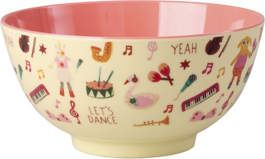 Rice Toddler Food Bowl Made of Pink Melamine