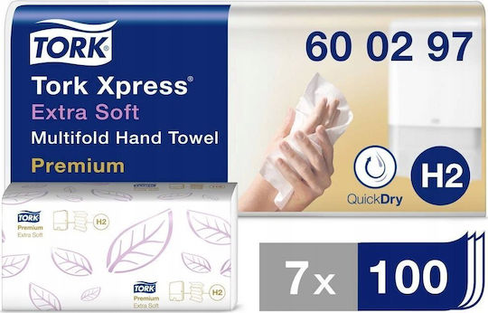 Tork Z-Fold White Hand Towels 100 pcs 600297