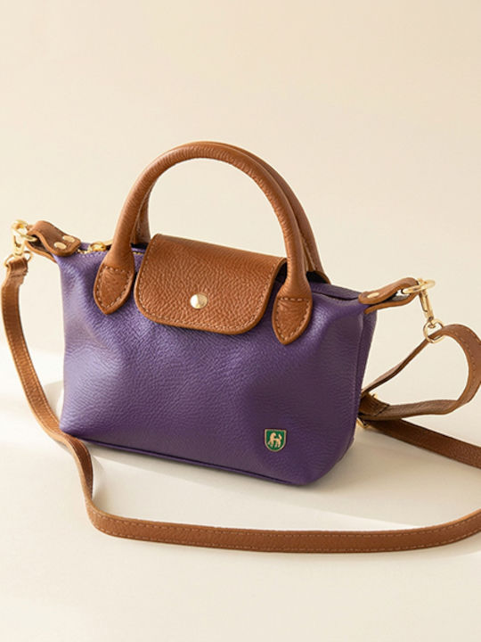 Evangelia Drosi Petite Damen-Flap-Tasche Lila