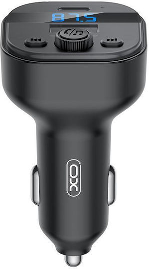 XO Încărcător auto 15W 3A cu Porturi: 1xUSB-A 1xType-C Culoare Neagră