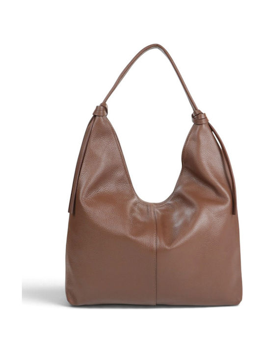 Passaggio Leather Leather Women's Hobo Bag Brown