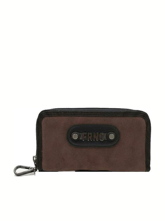 FRNC Roxie Large Leather Women's Wallet Coffee