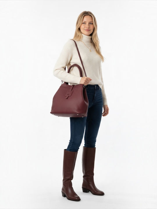 Leather Women's Tote Bag Khaki