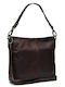 Jen Leather Women's Shoulder / Crossbody Bag Brown