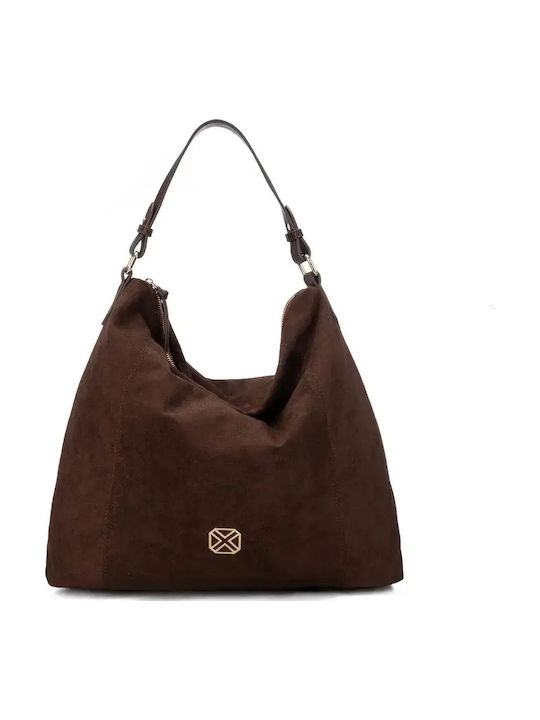 Women's Hobo Bag Suede Brown