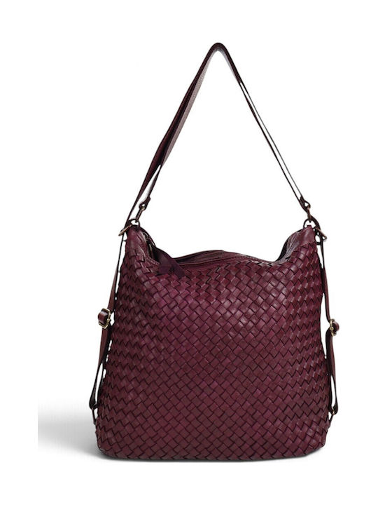 Passaggio Leather Knitted Women's Shoulder Bag ...