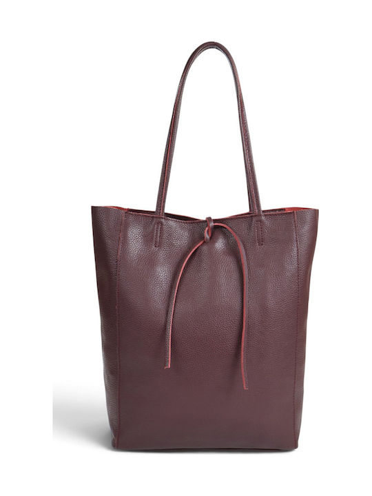 Passaggio Leather Damen-Shopper-Tasche Bordeaux