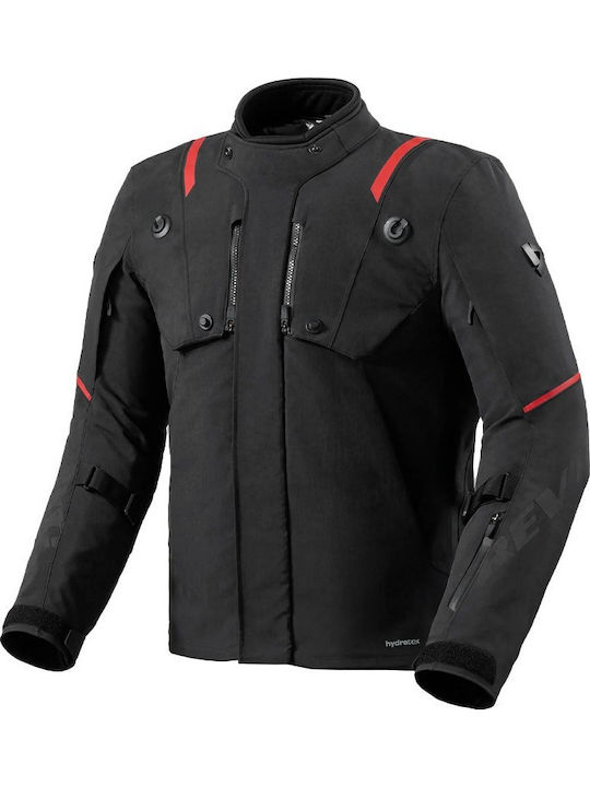 Fractal Men's 4-Season Waterproof Black Motorcycle Jacket