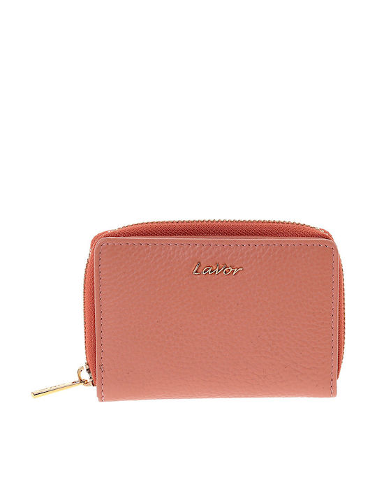 Lavor Lederne Damenbrieftasche mit RFID in Rosa
