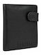 Schwarze Herrenlederbrieftasche mit RFID