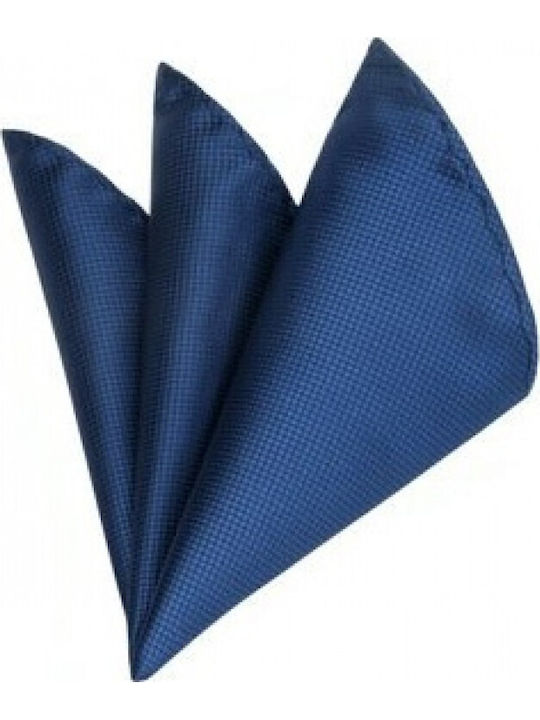 Men's Blue Silk Pocket Square