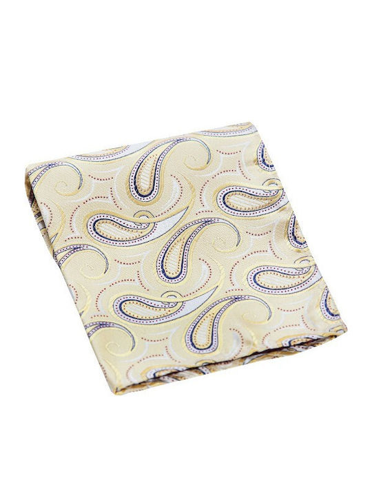 Men's Yellow Silk Pocket Square