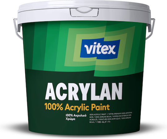 Vitex Acrylan Ecological Plastic Water-Based Paint for Exterior Use 1lt