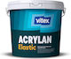 Vitex Acrylan Elastic Ecological Plastic Water-Based Paint for Exterior Use White 3lt