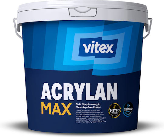 Vitex Acrylan Max Eco-Friendly Plastic Water-Based Paint for Exterior Use Clear 1L