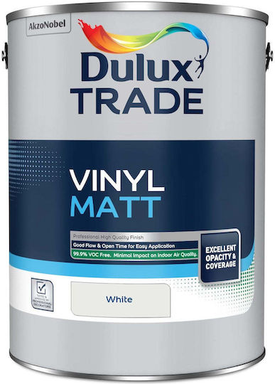 Dulux Trade Vinyl Plastic Acrylic Water-Based Paint for Interior Use Extra Deep 750ml