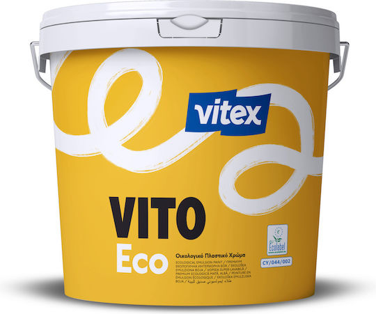 Vitex Vito Plastic Acrylic Eco-Friendly Water-Based Paint for Interior Use White 2.94 Litre