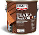 Kraft Water-Based Polyurethane Impregnation Oil Teak 2.5lt 590gr