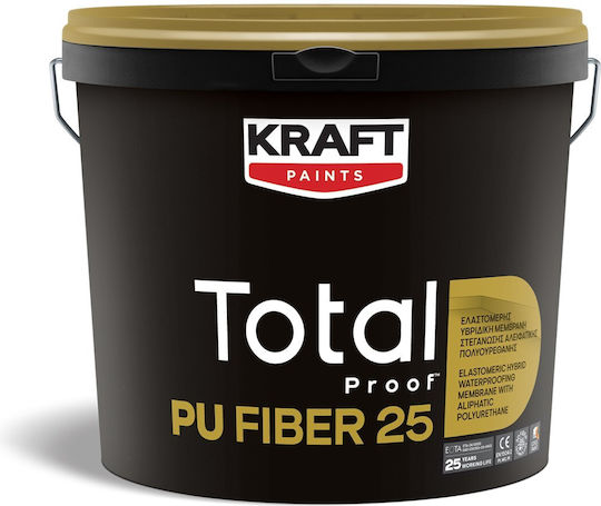 Kraft Total Proof Pu Elastomer Acrylic Polyurethane Waterproofing Coating Roller 4kg White