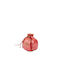 Philio Handmade Pomegranate Lucky Charm Red Ceramic 2027 10.5x10.5cm