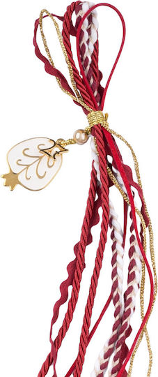 Philio Handmade Hanging Pomegranate Charm White Metal 2027 35cm