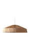 Mistinguette Ceiling Lampshade Natural Raffia-Effect Paper H 20 Cm Ø60 Cm