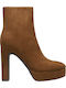 Wildleder Damenstiefeletten mit hohem Absatz 210