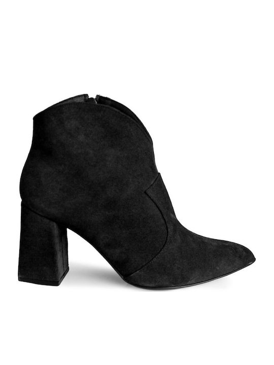 Fratelli Petridi Leather Women's Ankle Boots Bl...
