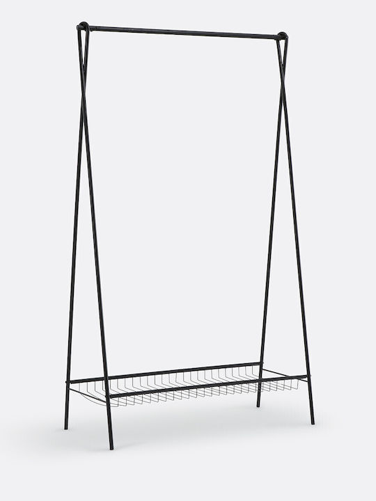 So'Home Metall-Kleiderständer Schwarz 45 x 100 x 170 cm