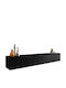 TV-Möbel Lowboard D Schwarz B180xT33xH30cm