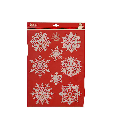 Katoikonhome Christmas Flakes Window or Display Window Decoration 28.5x40 cm