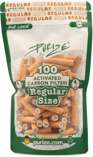 Purize Regular Ενεργού Άνθρακα 100 Φιλτράκια 100τμχ