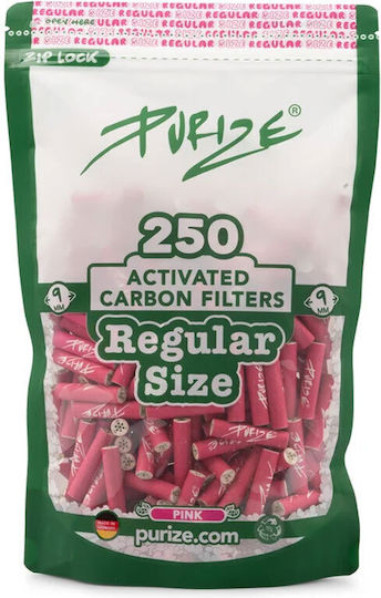Purize Regular Activated Carbon 250 Filter Tips 250 Pieces