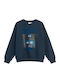 Blauer Kinder-Sweatshirt