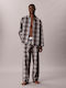 Calvin Klein Winter Checked Men's Pyjamas Grey