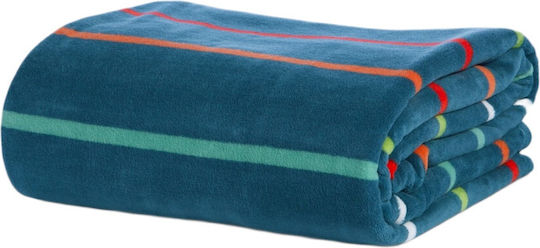 Nef-Nef Homeware Chromatic Veloursdecke Blau 220 x 160 cm