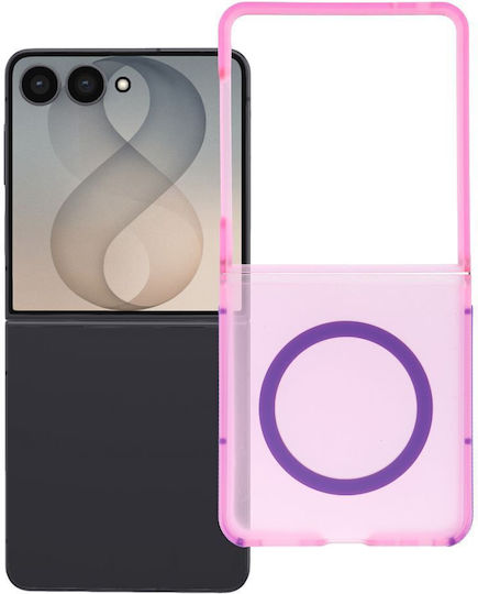 Handyhülle Samsung Z Flip 8 5G Forcell F-Protect Vivid Premium Kompatibel mit MagSafe Rosa
