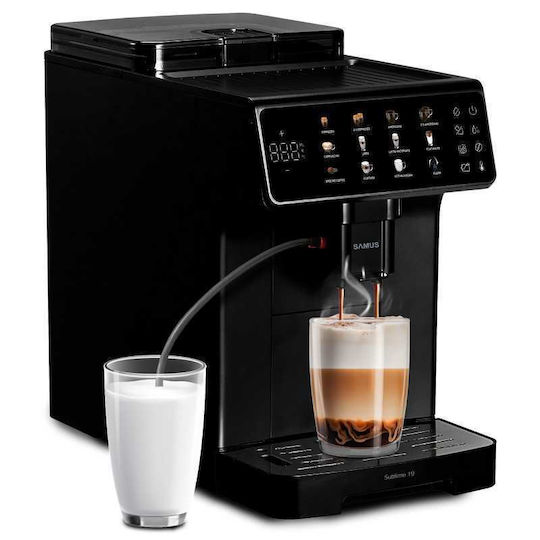 Samus Sublime 19 Automatic Espresso Machine 1400w 19bar 2l Built-in Grinder Milk Frother Imd Screen 10 Types Drinks Resealed