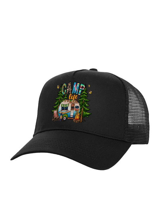 Καπέλο Trucker Μαύρο Camp Life One Size