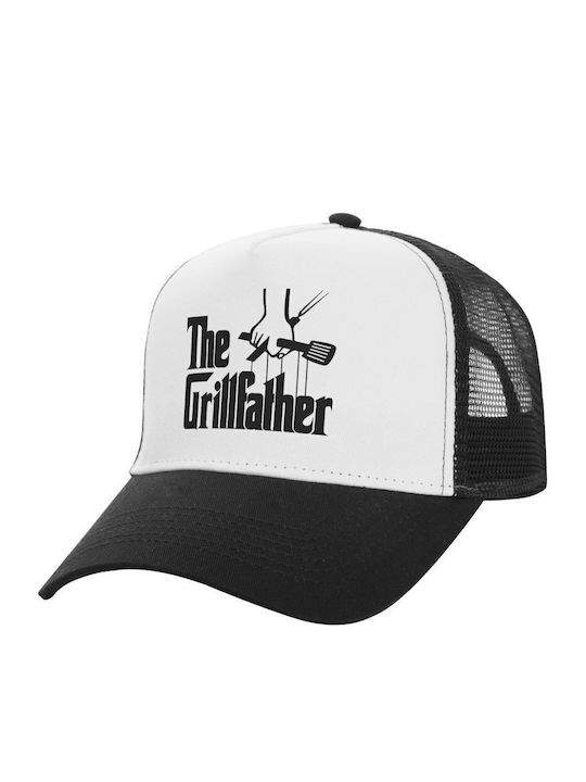 Καπέλο Trucker Λευκό-μαύρο The Grill Father One Size