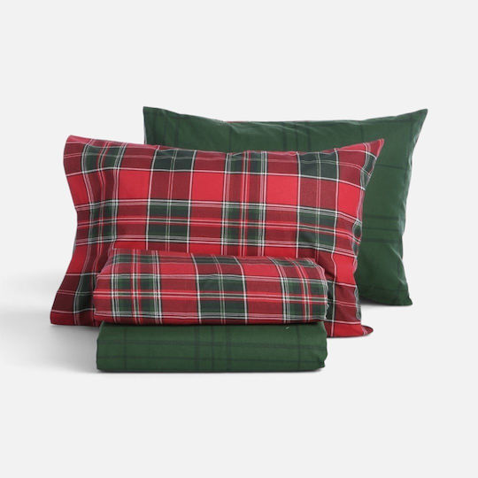 Nef-Nef Homeware Embrace Bettwäsche-Set Für Einzelbetten 160x260 cm Rot (3 Stück)