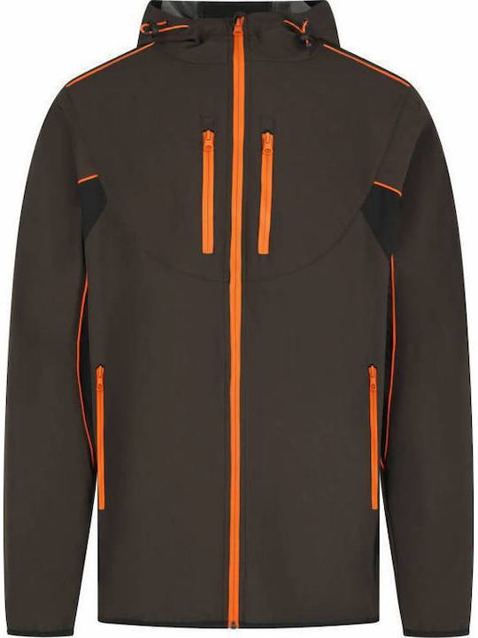 Toxotis Active Wear Waterproof Khaki Softshell Hunting Jacket