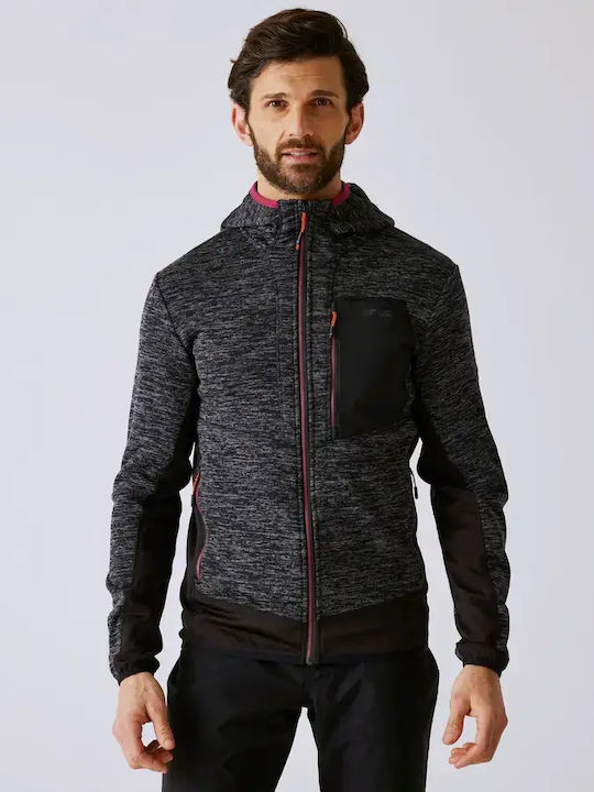 Men's Hooded Fleece Jacket Black