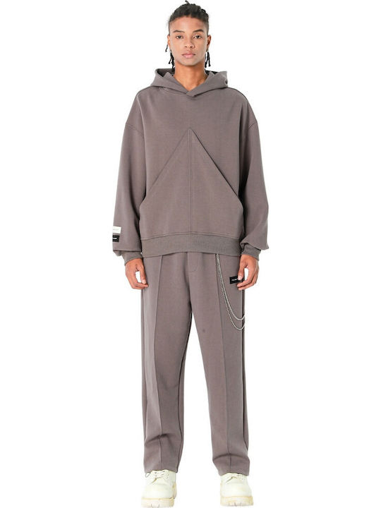 Mod Wave Movement Langer Damen-Hoodie Grey