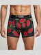 Herren-Boxershorts Red Fashion Print