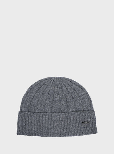 Men's Knitted Beanie in Grey
