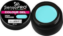 SensoPro Colored UV Nagelgel Neon-Türkis 5 ml
