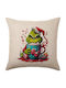 Tstudio Διακοσμητικό Μαξιλάρι Giggling Grinchy Galore — Λινό